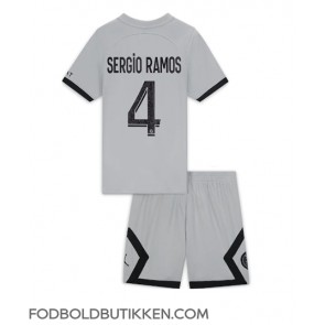 Paris Saint-Germain Sergio Ramos #4 Udebanetrøje Børn 2022-23 Kortærmet (+ Korte bukser)
